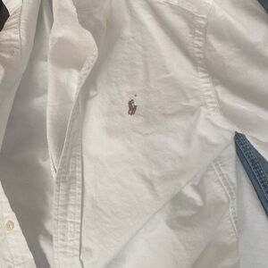 Polo by Ralph Lauren White Casual Button Down Shirt